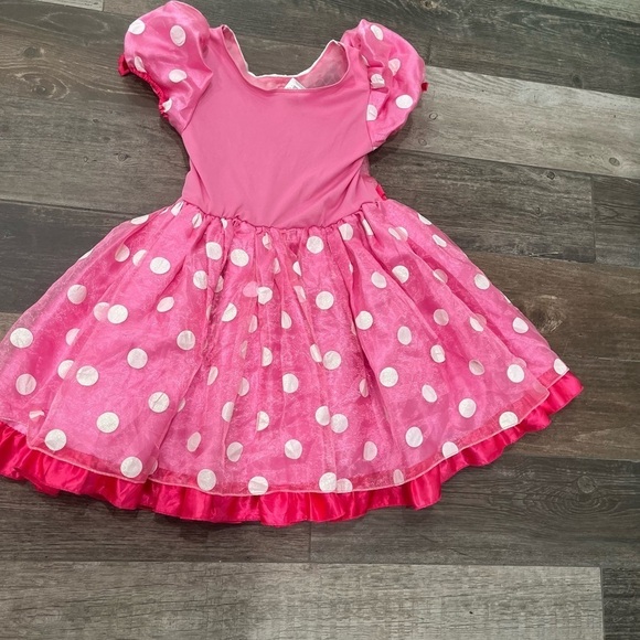 DISNEY STORE MINNIE MOUSE PINK DRESS UP GOWN HALLOWEEN COSTUME Size 7/8. - Picture 5 of 5